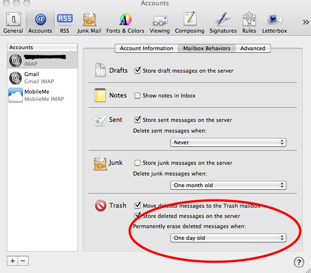 Slet mails i Mac Mail uden